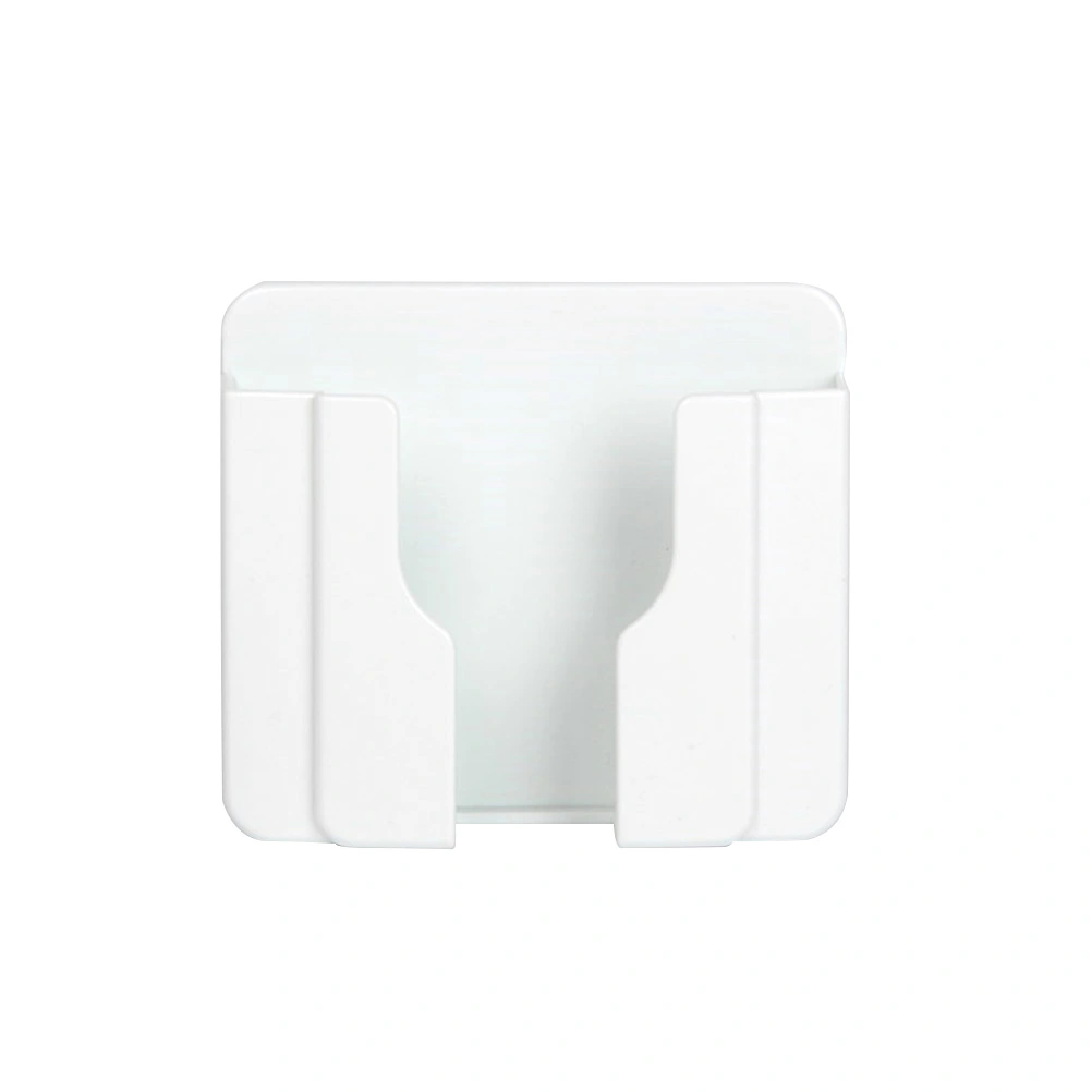 Frosted Adhesive Wall Mounted Phone Holder Mobile Phone Charging Rack Bedside Mount (White)