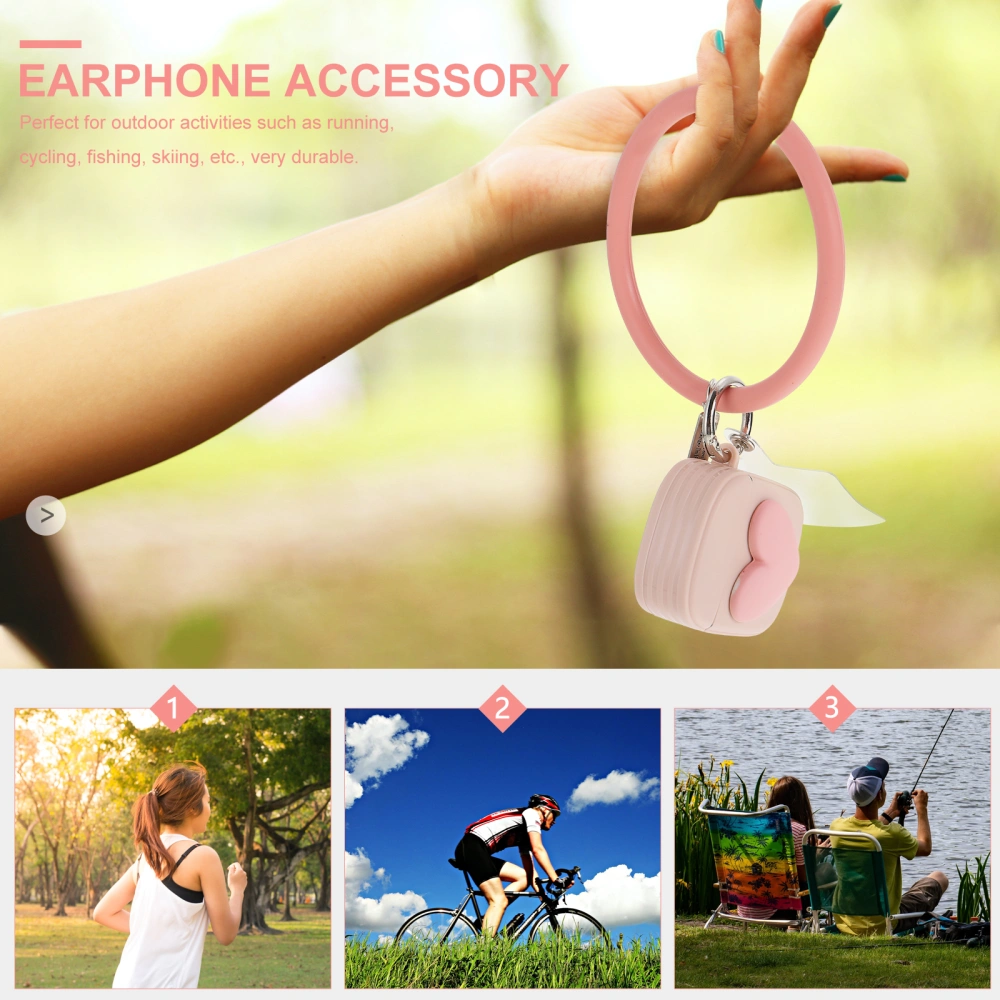 Earphone Case Adorable Heart Pattern Earphone Cover Compatible for Airpods 1 2