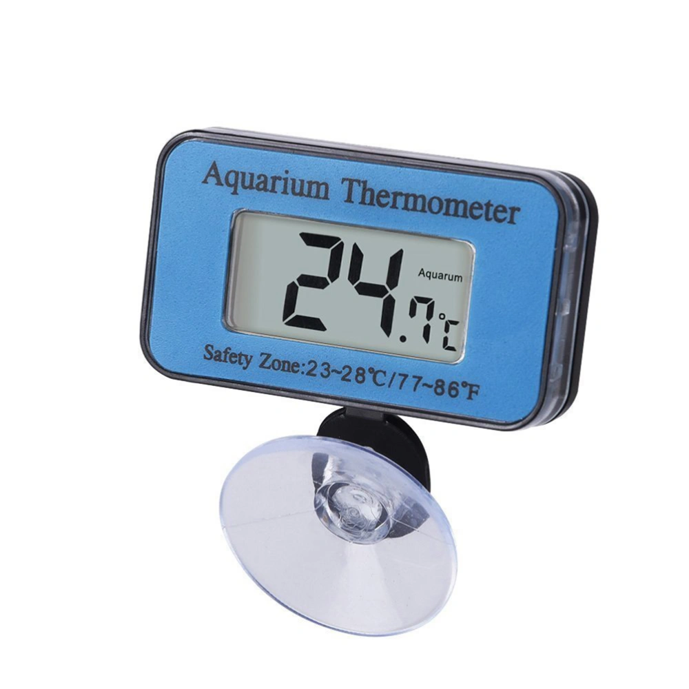 Submersible LCD Digital Aquarium Waterproof Thermometer With Clear Suction Cup