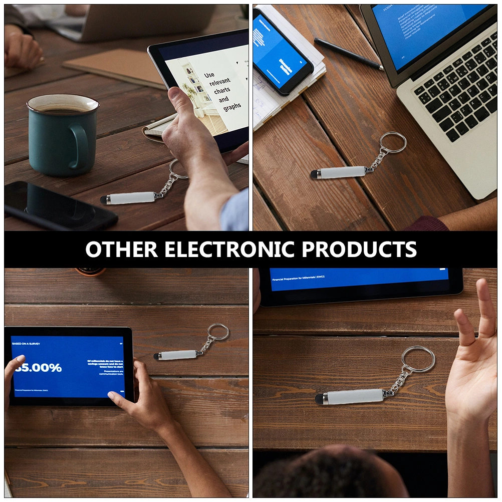5pcs Keychain Stylus Pens Capacitive Touch Screen Styluses (Assorted Color)