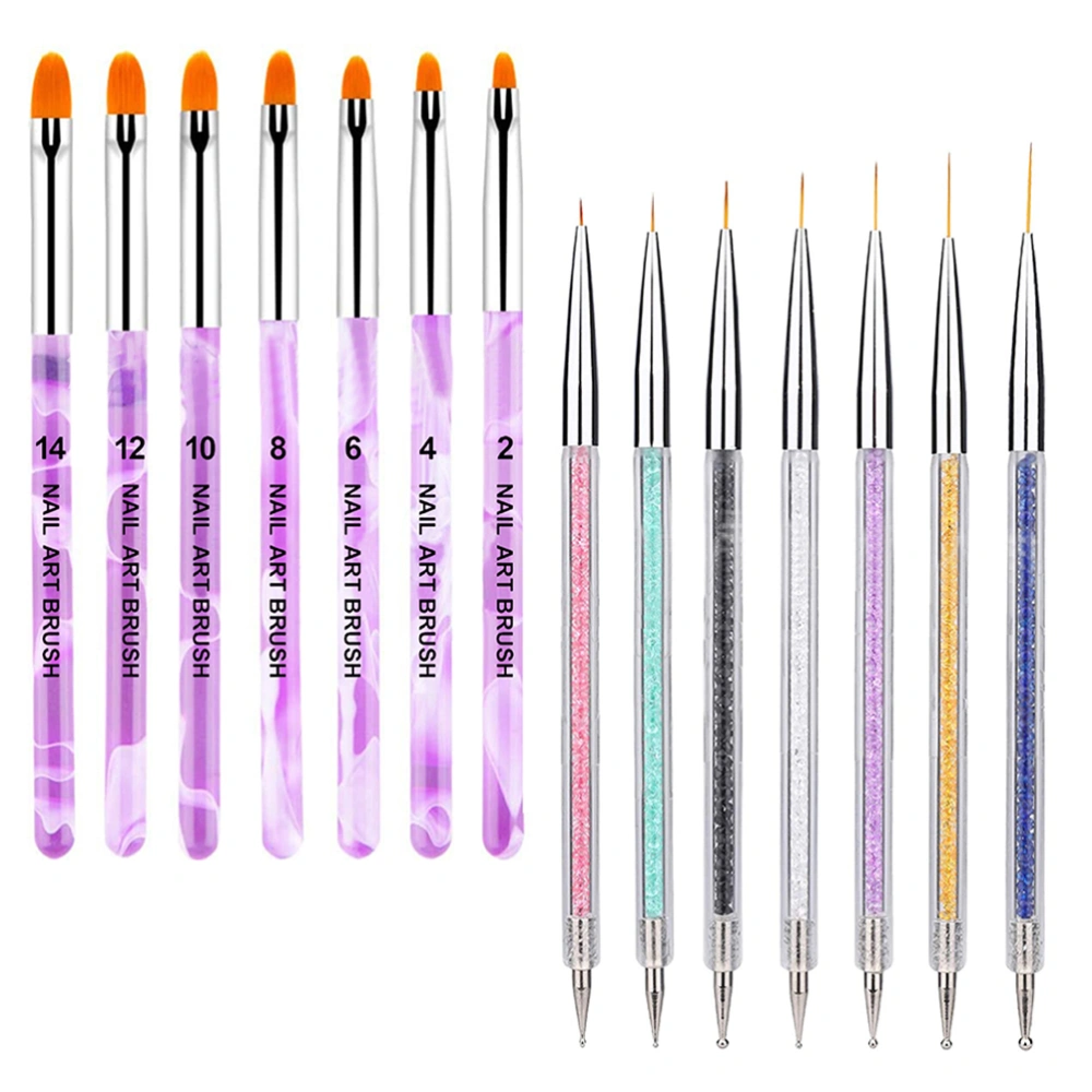 1 Set Manicure Pens Manicure DIY Drawing Pens Nail Art DIY Painting Tools