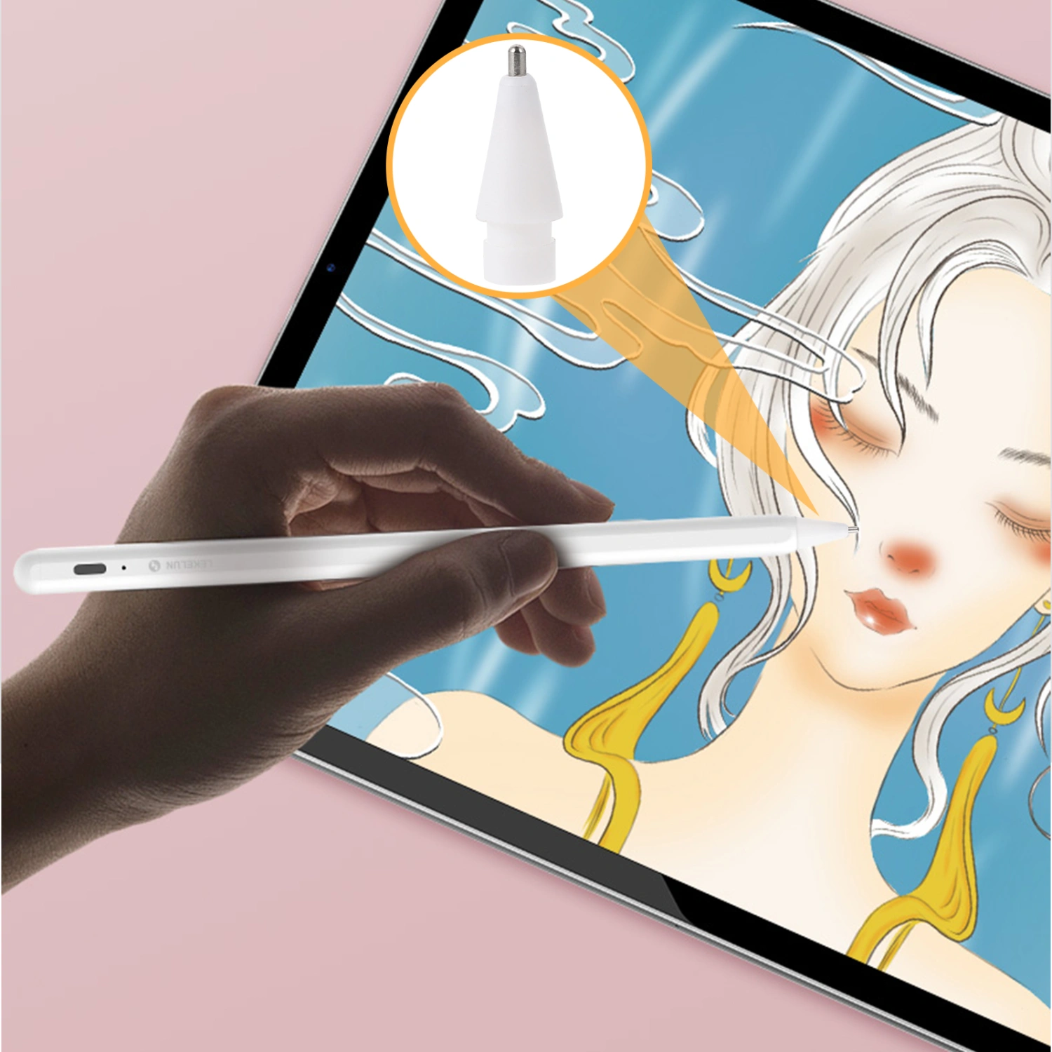 1Pc Convenient Tip Replacement Pen Tip Compatible for Apple Pencil 1/2 Generation
