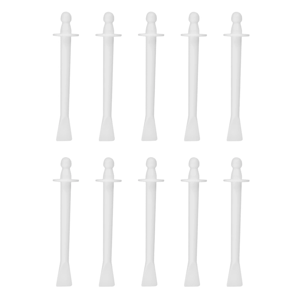 12pcs Nose Hair Wax Sticks One-time Plastic Wax Wand Disposable Eyebrow Wax Rod for Women (White)