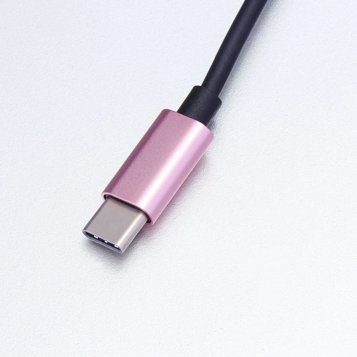 2-in-1USB Type C to 3.5mm Earphone Adapter Charger USB-C Audio Cable 3.5 Jack Headphone Adapter for Phone (Rose Gold)