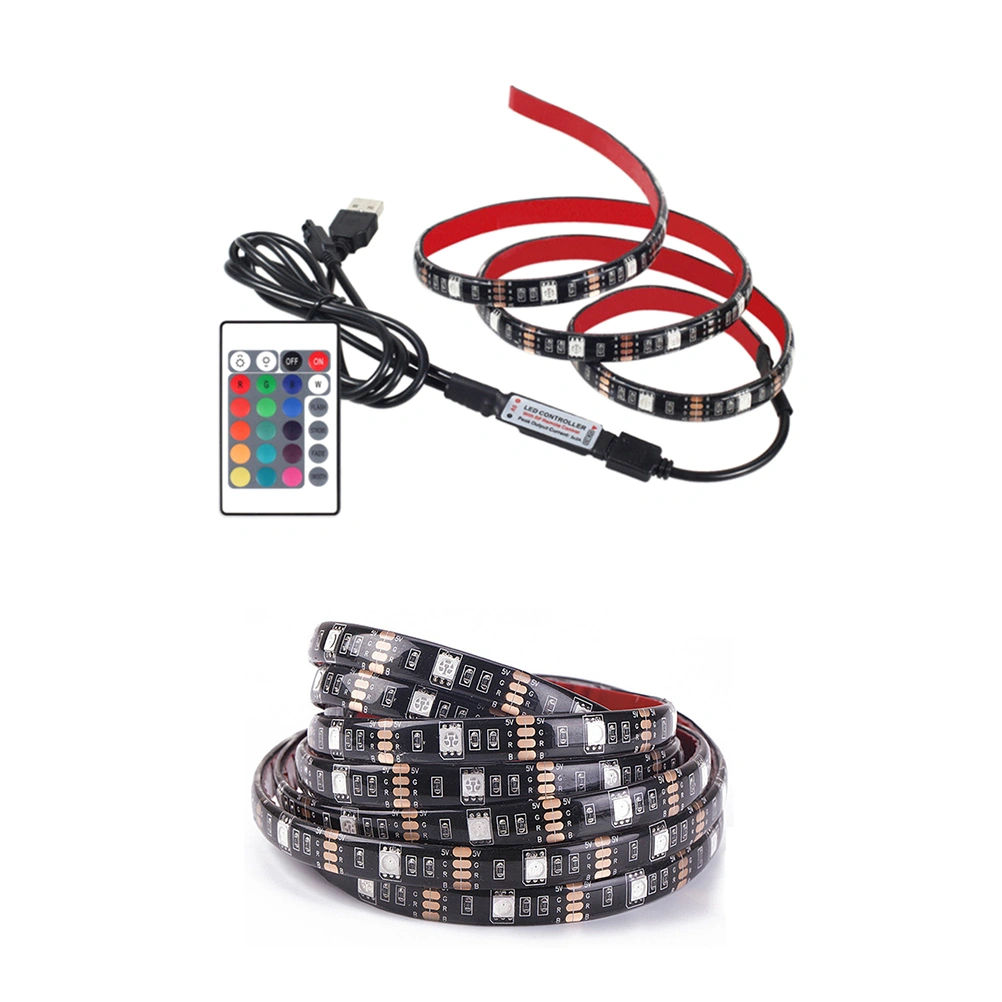 USB 1 Meters 5V LED Strip Light Anti-drop Glue Light Strip with IR