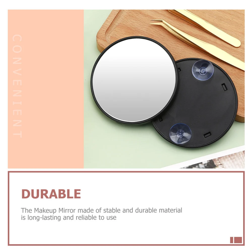 3pcs Magnifying Mirror Magnifier Mirrors with Suction Cups Small Travel Mirrors