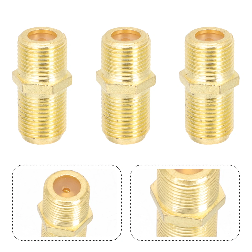 6Pcs Coaxial Cable Connectors F-type Female to Female Coax Cable Extender Adapter for TV Cable