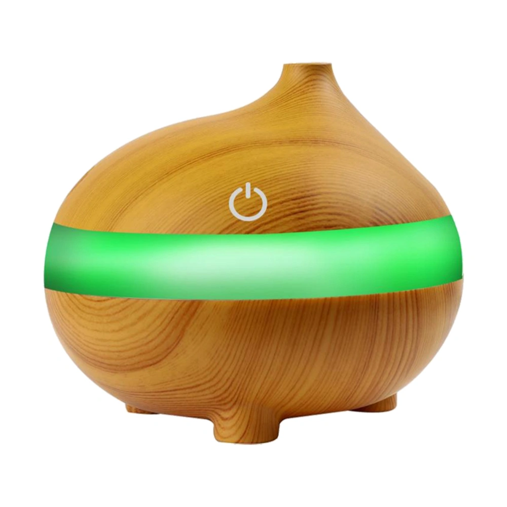 300ml USB Wooden Air Humidifier Essential Oil Diffuser Aroma Lamp Aromatherapy Electric Aroma Diffuser for Home(Fish Mouth Model, Mahogany Color)