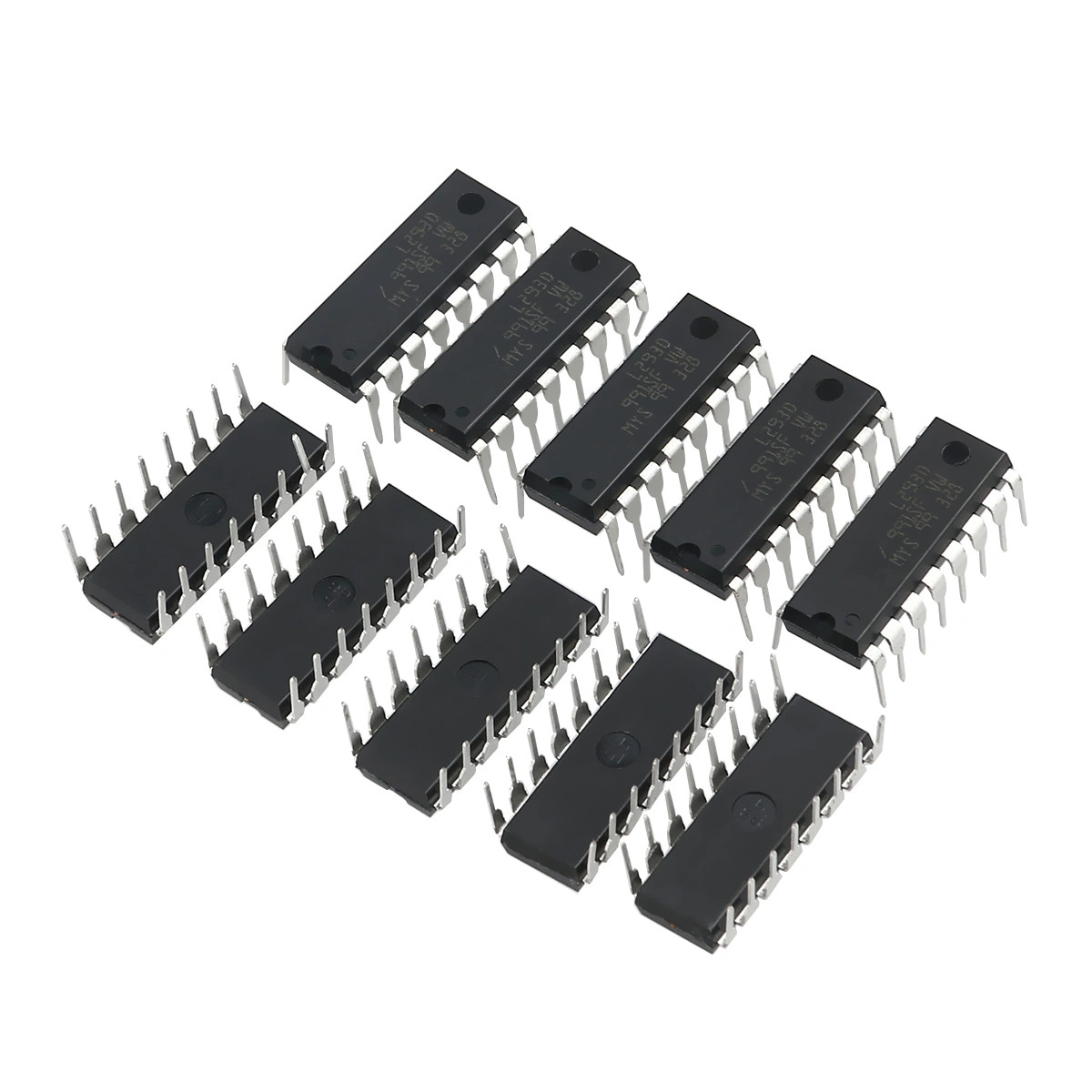 10pcs L293D DIP 16-pin IC Stepper Motor Drivers Controllers (Black)