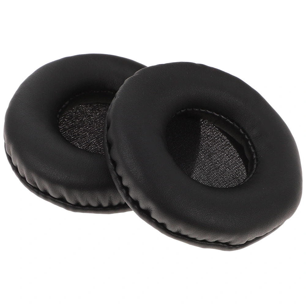 2PCS/Set Headset Use Sponge Earmuffs Soundproof Earmuffs For E40BT E30 72mm(Black)