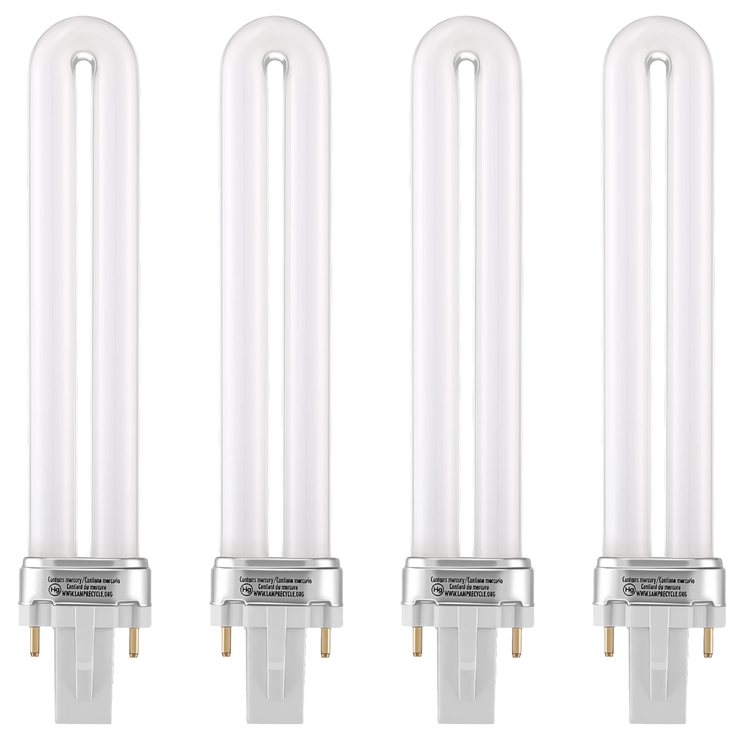 4pcs Nail UV Light Bulbs Nail Dryer Lamp Tubes U-Shaped Nail UV Light Replacement Light Bulbs