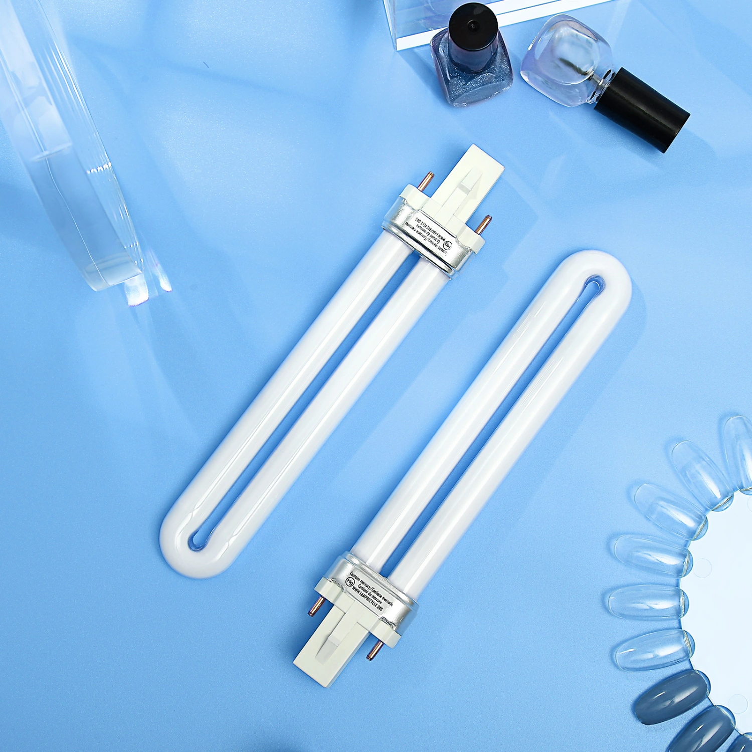 4pcs Nail UV Light Bulbs Nail Dryer Lamp Tubes U-Shaped Nail UV Light Replacement Light Bulbs