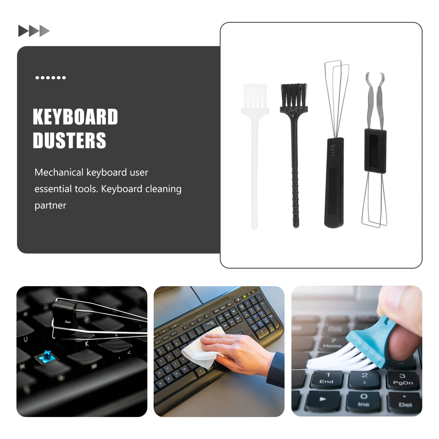 1 Set Keyboard Cleaning Brush Mechanical Keyboard Remover Dusting Brushes