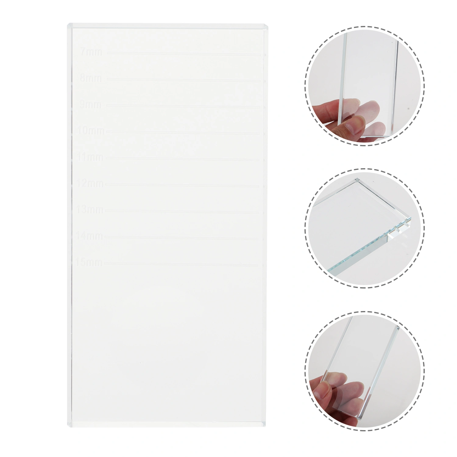 1PC Eyelash Beautify Glass Gasket Eyelash Grafting Tool Crystal Glass Glue Pad