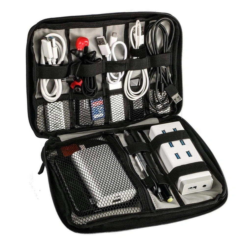 Electronic Organizer Bag Multipurpose Cable Carrying Case Travel Cable Organizer
