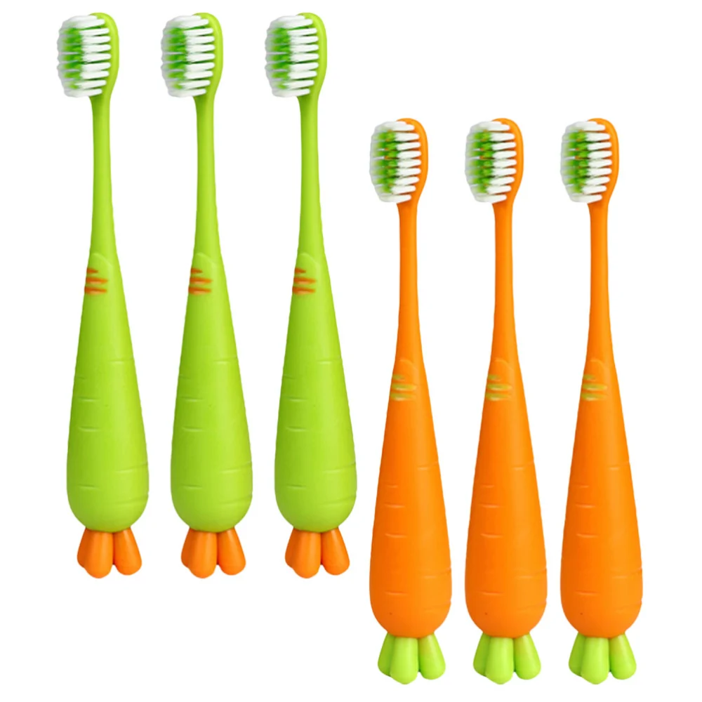 6pcs Kids Toothbrushes Soft Bristle Toothbrush Lovely Toothbrush Children Toothbrush