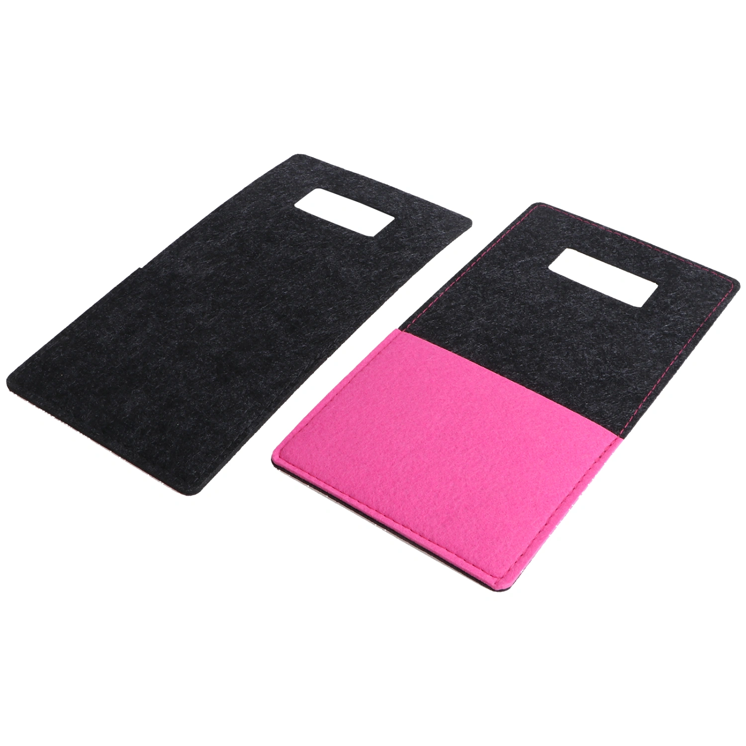 2pcs Wall Hanging Phone Felt Charging Bag Phone Storage Bag Phone Felt Pouch
