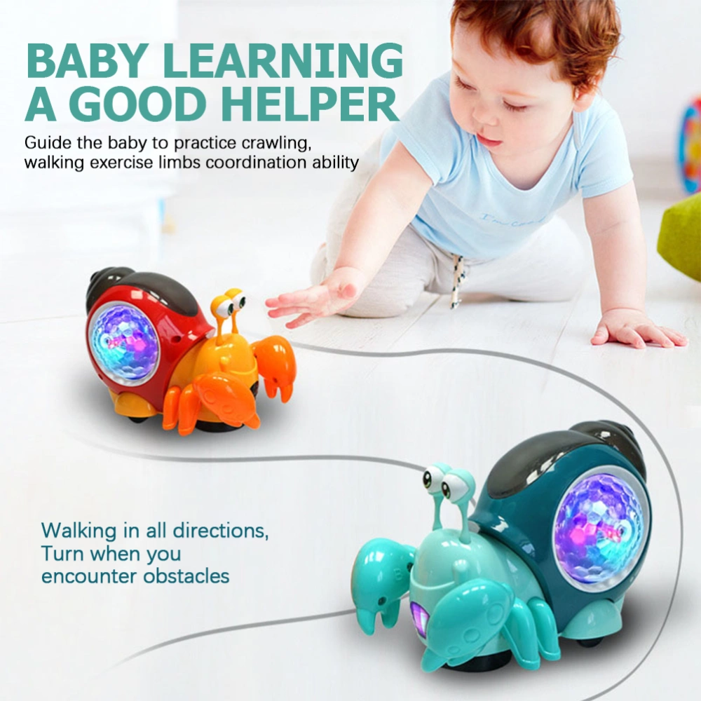 Crawling Toy Baby Walking Toy Music Led Light Early Education Toy For Toddler