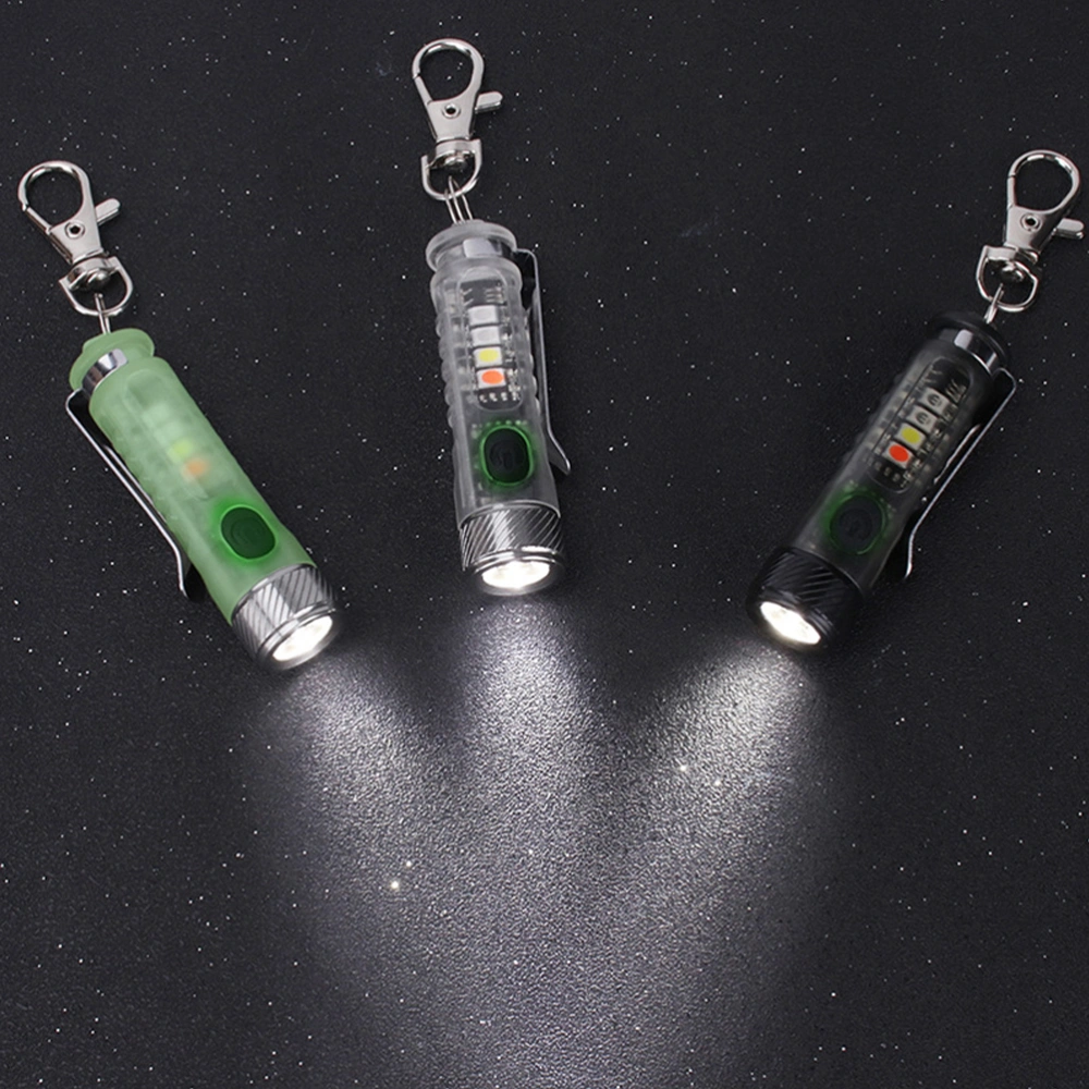 Mini Flashlight Keychain Adjustable Led Keychain Light Outdoor Torchlight