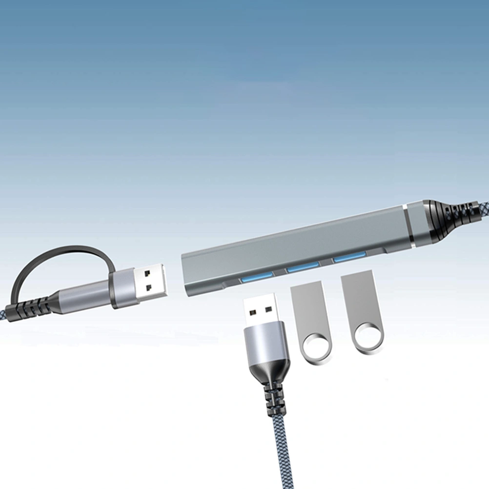 USB Splitter USB Hub USB Adapter 4-port USB 3.0 Data Expander Hub for Laptop
