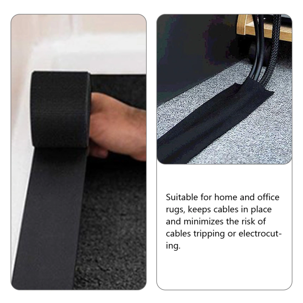 Floor Cord Cover Carpet Cable Protector Cable Management Floor Cord Concealer(3 Meters)