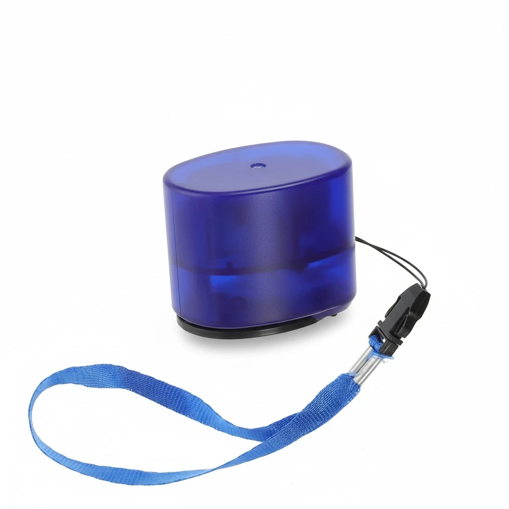 Mini Hand Dynamo Charger Hand Cranking USB Port Output Cell Phone Emergency Charger (Blue)