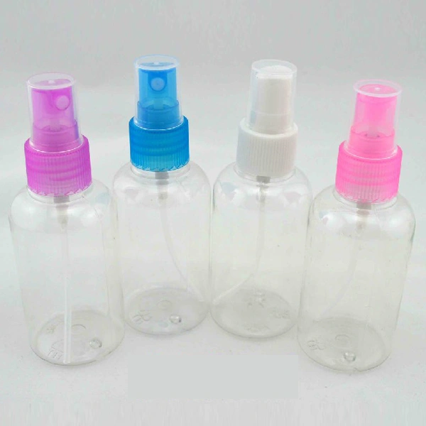 2pcs 75ml Portable Refillable Transparent Travel Perfume Atomizer Bottles Pump Spray Bottles (Random Color)