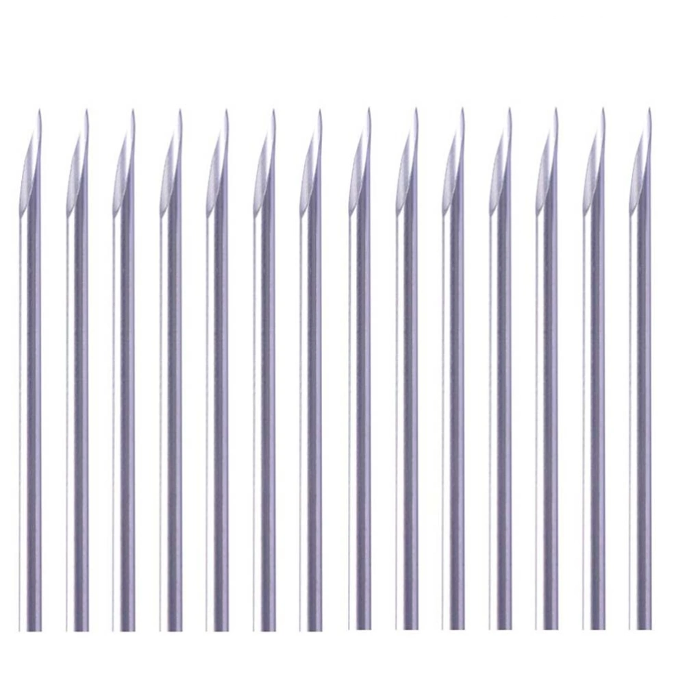 100PCS Piercing Needles Body Mouth Piercing Needles for Piercing Supplies Sterilization Piercing Tool Size-14G