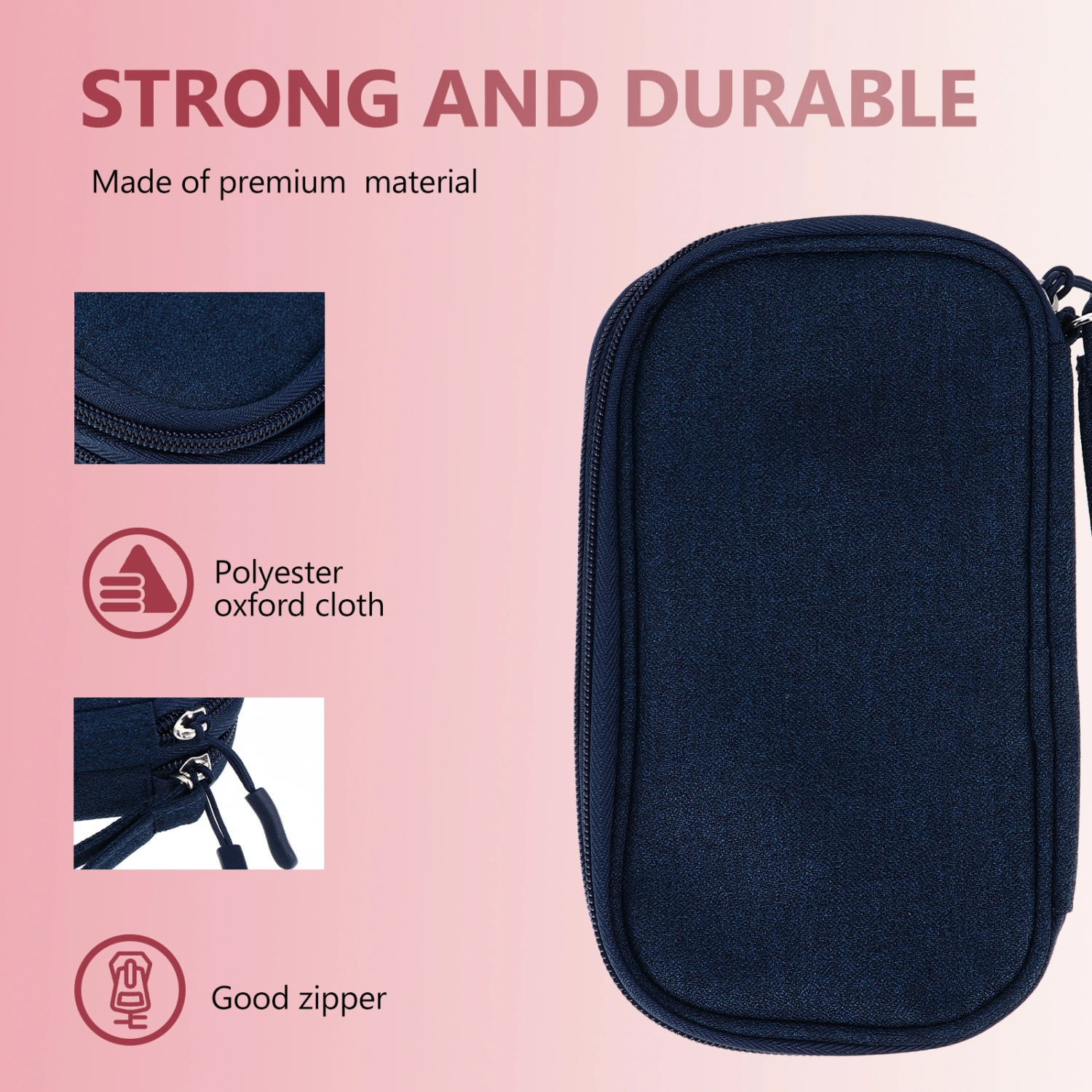 1pc Electronics Accessories Pouch Earphones Date Cable U Disk Organizer Bag