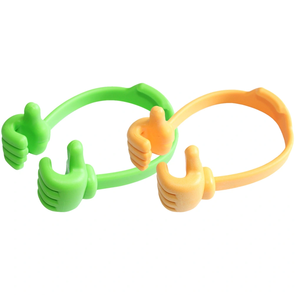 2Pcs Thumbs Up Shape Phone Stands Cartoon Lazy Desktop Phone Holders for Home