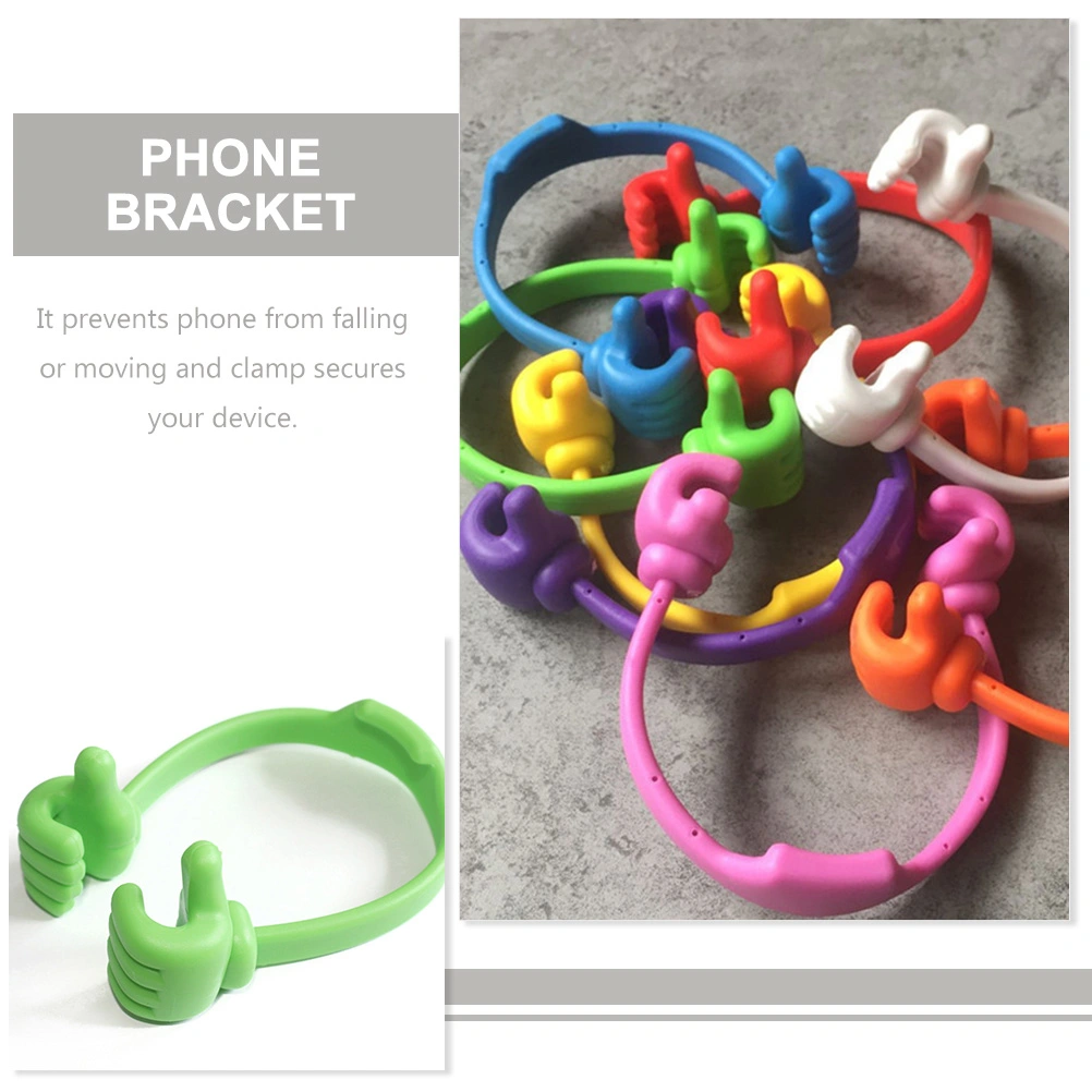 2Pcs Thumbs Up Shape Phone Stands Cartoon Lazy Desktop Phone Holders for Home