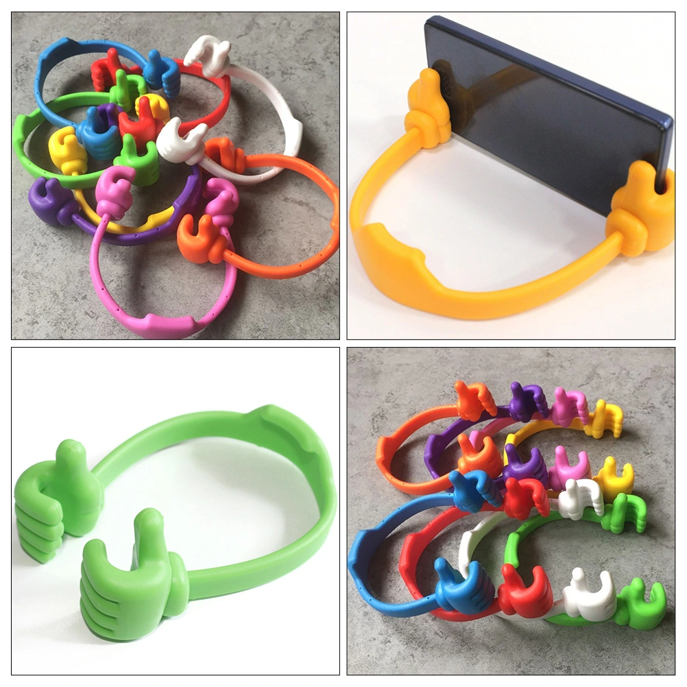 2Pcs Thumbs Up Shape Phone Stands Cartoon Lazy Desktop Phone Holders for Home