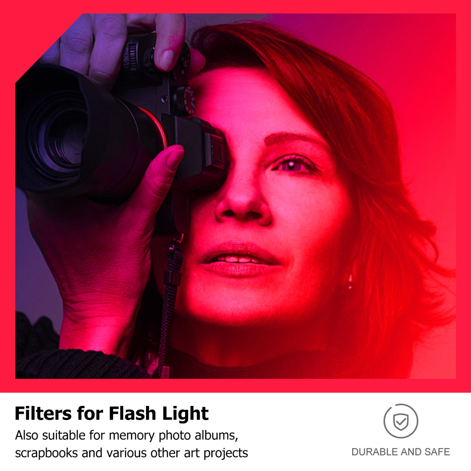 Color Filter Sunset Effect PET Colored Lighting Filter for Photography Video