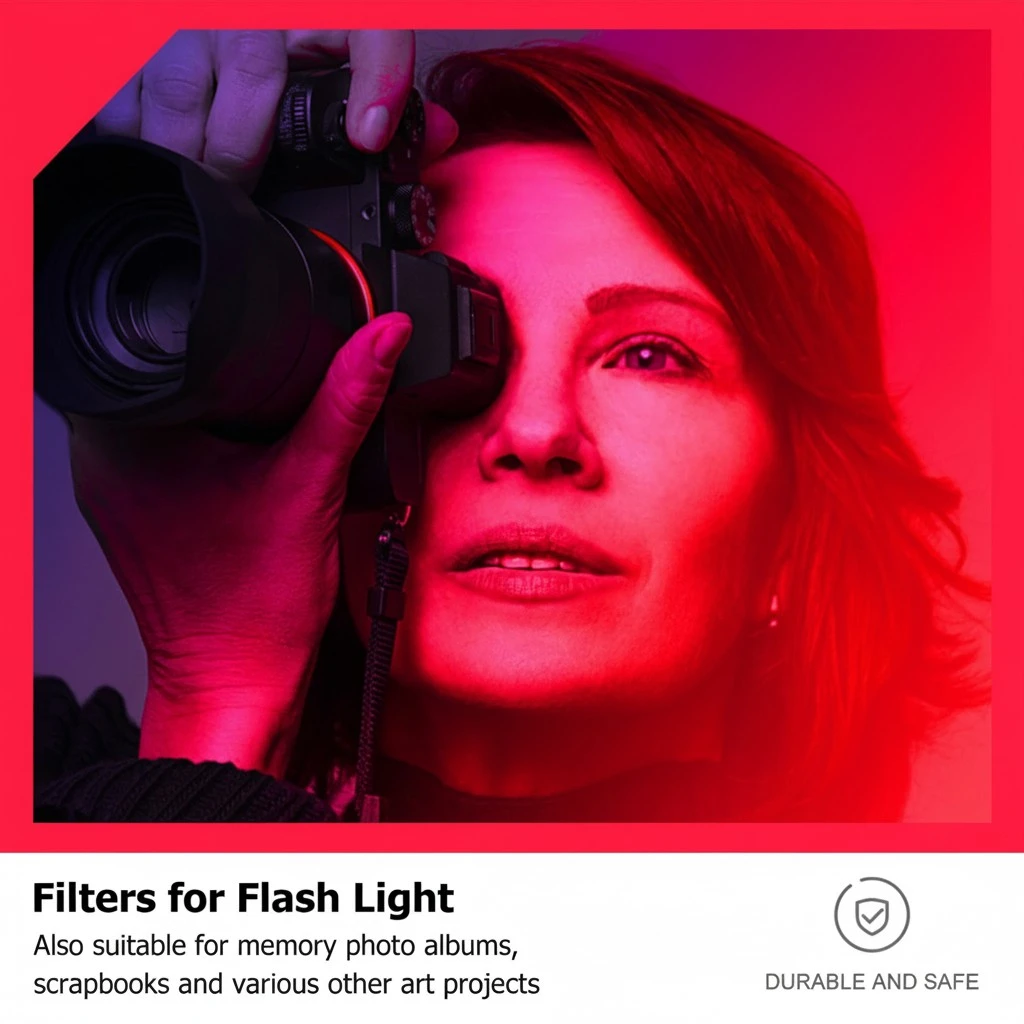 Color Filter Sunset Effect PET Colored Lighting Filter for Photography Video