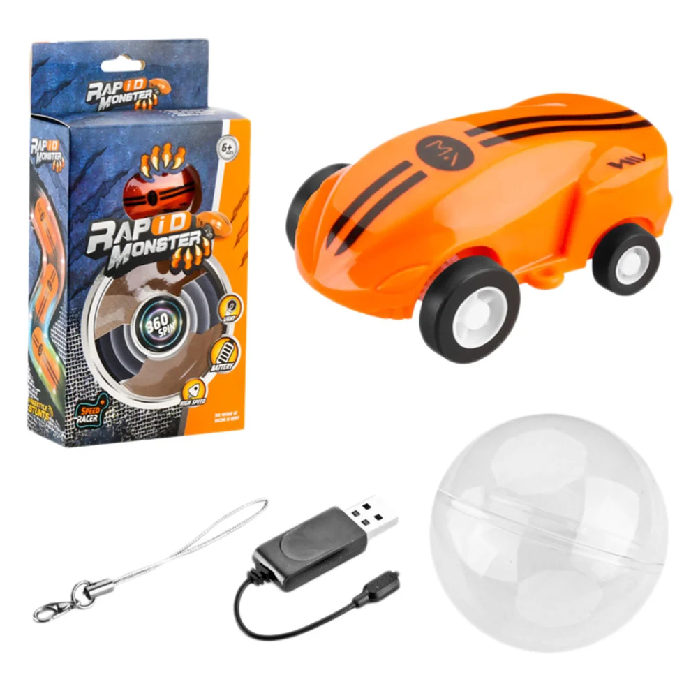 360 Degree Mini High Car Stunt USB Charging Pocket Mini Toy Car Racing Model Children Toy Car Stunt Car (Random Color)