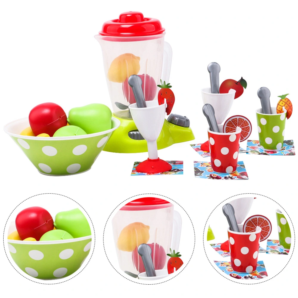 1 SetJuicer Simulation Toys Juice Extractor Toy Kitchen Model Toy Fruit Toy