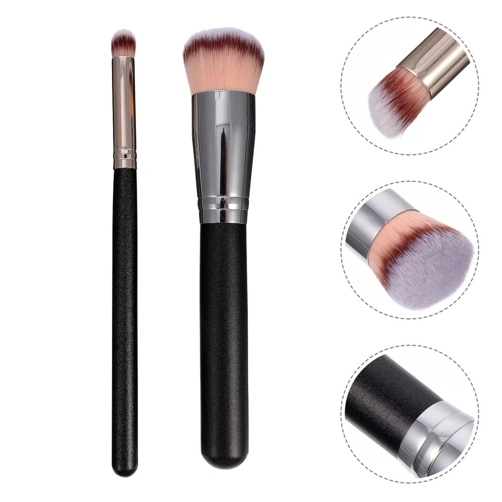 2pcs Face Self Tanning Brush Sunless Tanning Self Tanner Brush Makeup Brush