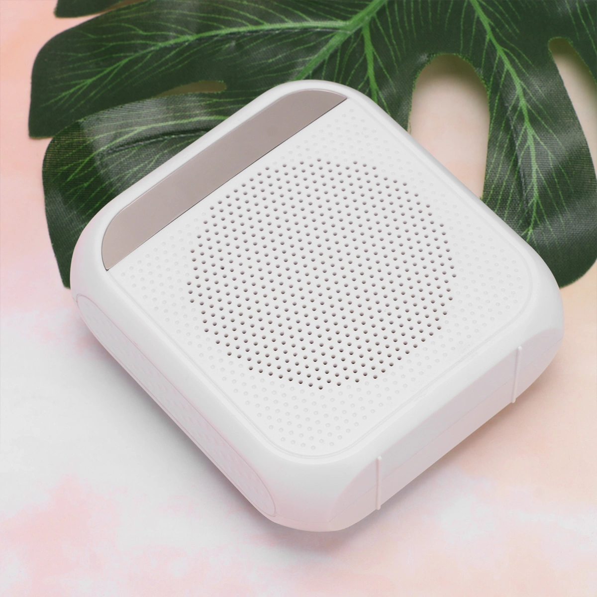 1PC Portable Wireless Voice Amplifier Multifunctional Sound Voice Loud Speaker with Microphone for Teaching Speech Meeting (White)