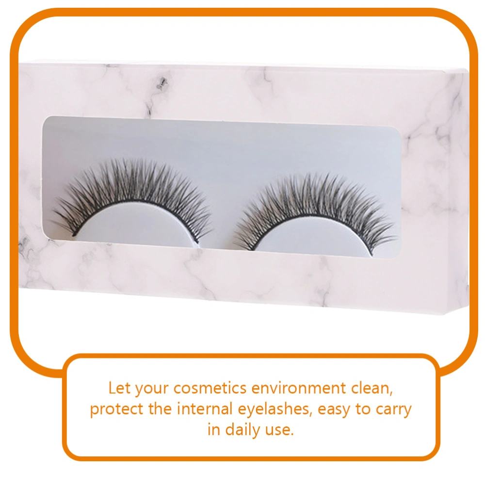 10pcs False Eyelashes Boxes Portable Lash Boxes Small Eyelash Storage Organizers