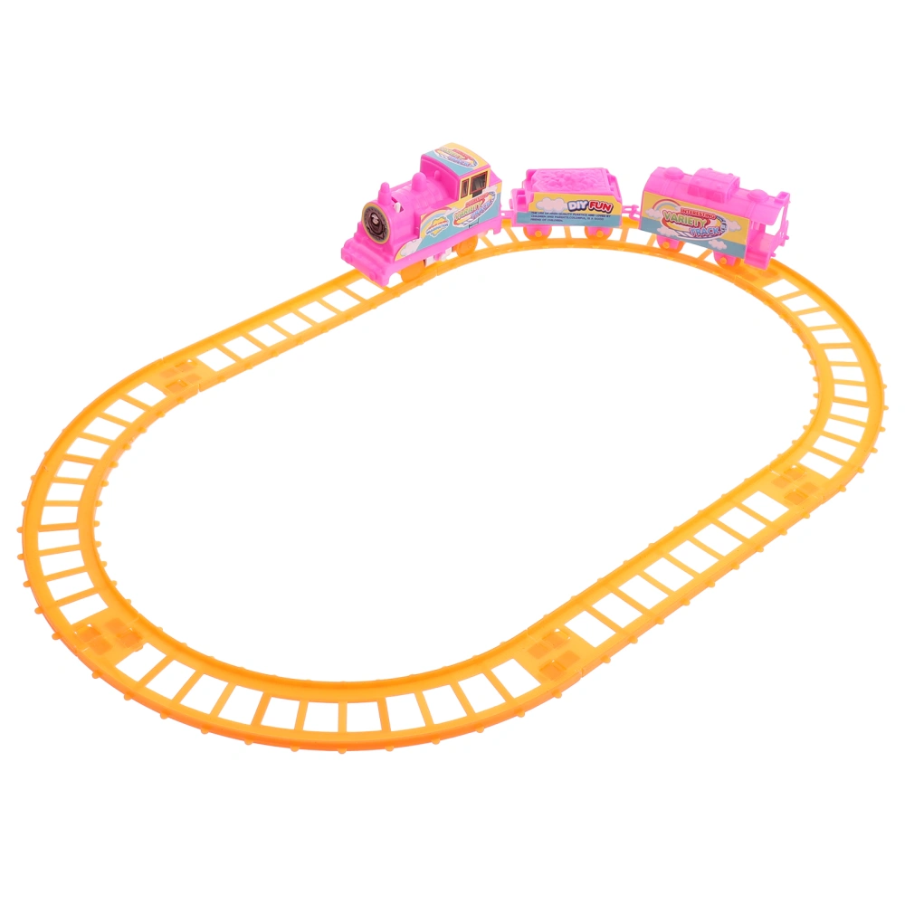 2 Sets Child Simulation Electric Rail Car Imitation Rail Train (Assorted Color)