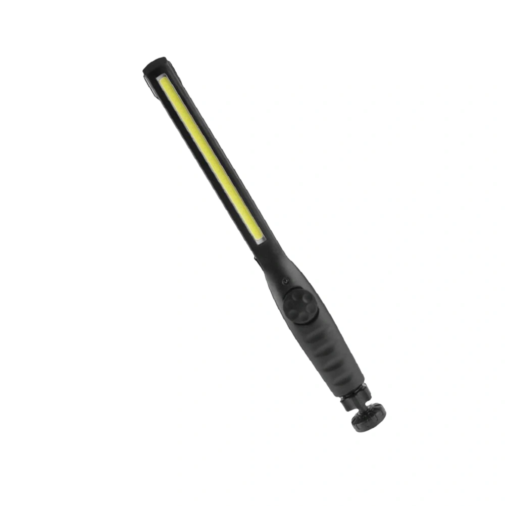 360 Degree Multifunctional USB Rechargeable Flashlight COB Rotatable Car Maintenance Work Light LED Inspection Lamp with Battery (Black)