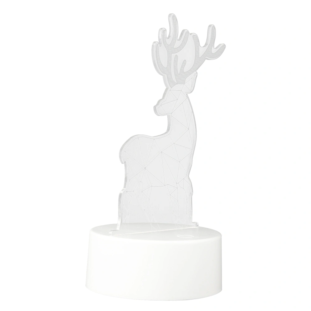 1pc Creative 3D Lamp Deer Lamp Unique 3D Night Light Desktop Light Ornament