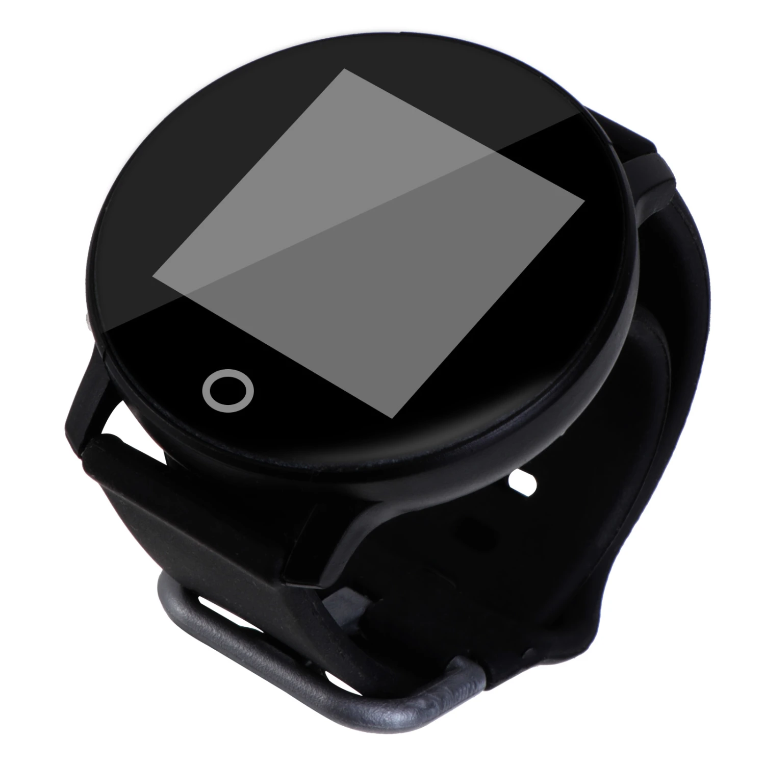 1PC Monitor Fitness Bracelet Anti-lost Waterproof Smart Sports Watch (Black and Buckle for Grey Plastic)