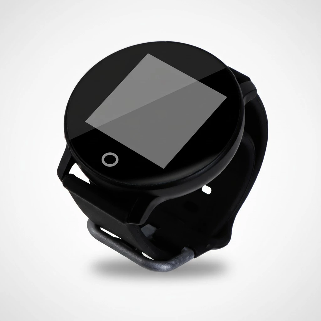 1PC Monitor Fitness Bracelet Anti-lost Waterproof Smart Sports Watch (Black and Buckle for Grey Plastic)