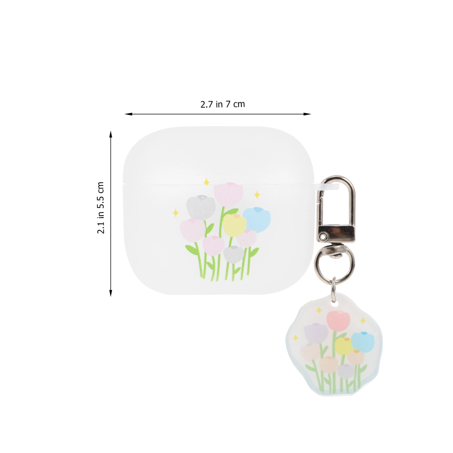 Delicate Flower Pattern Wireless Earphone Cover Compatible for Airpods 3