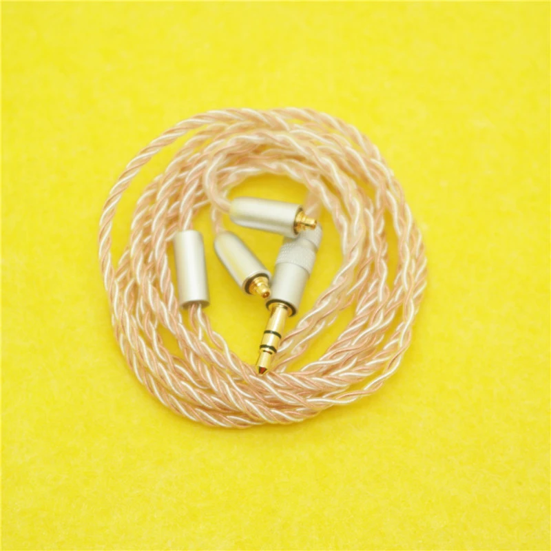 Silver Plated Earphone Cable 3.5mm Plug Earphone Cable 3.5mm Headphone Wire