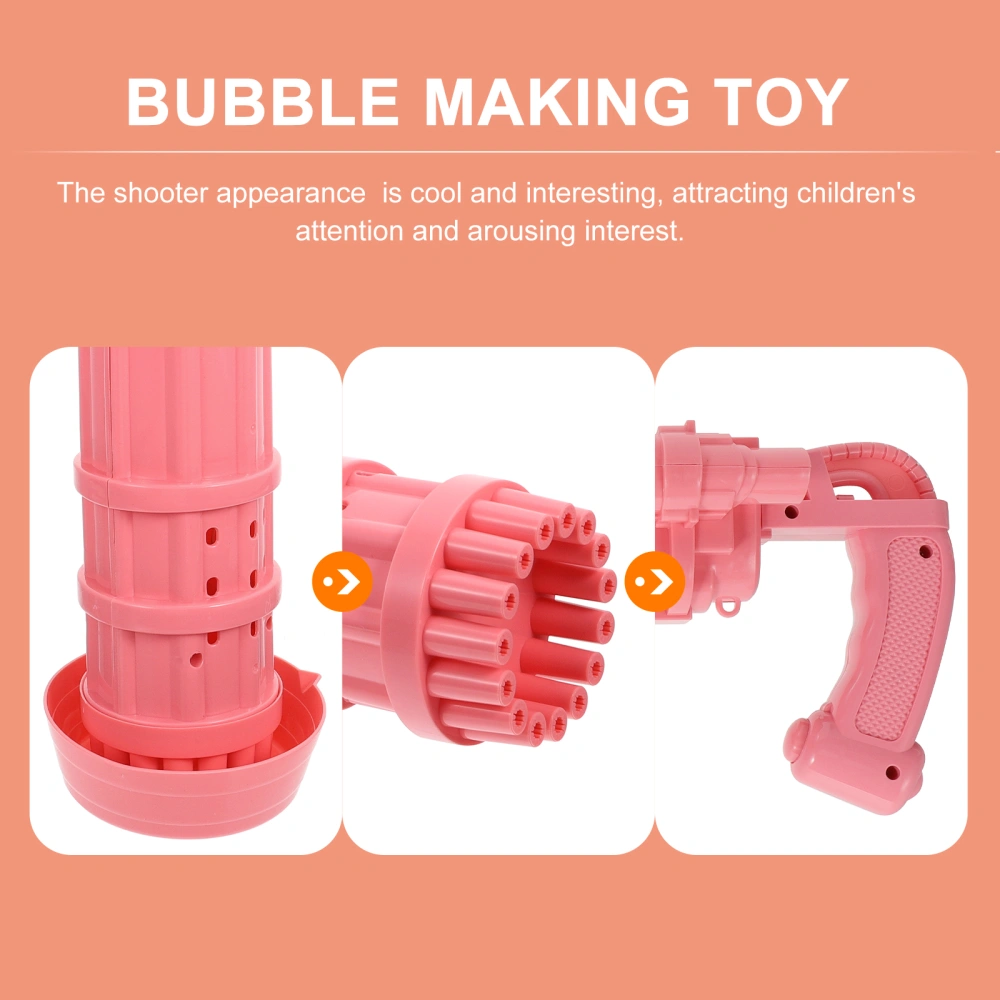 1 Set Plastic Bubble Making Machine Electric Bubble Maker for Boys Girls