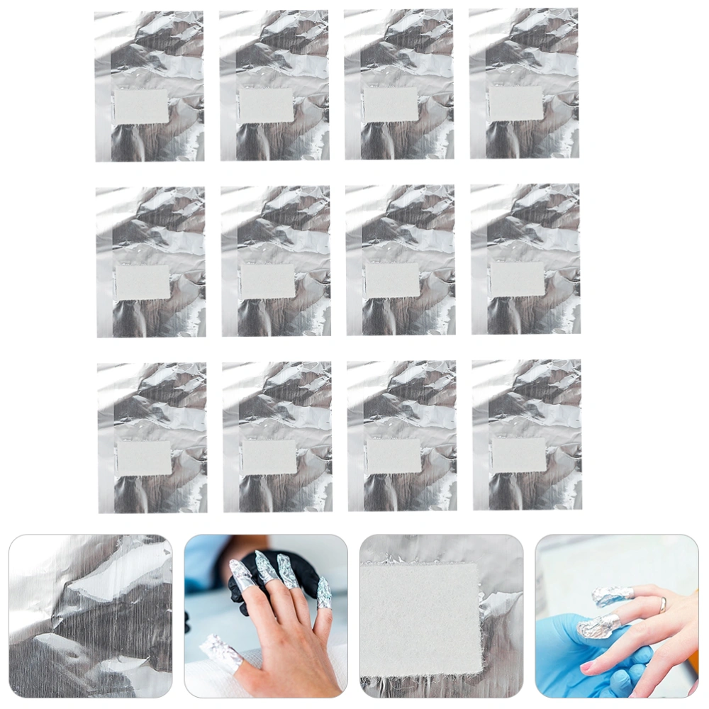 300pcs Nail Gel Remover Soak Off Foils Cleaning Cotton Pad Nail Gel Removal Pads