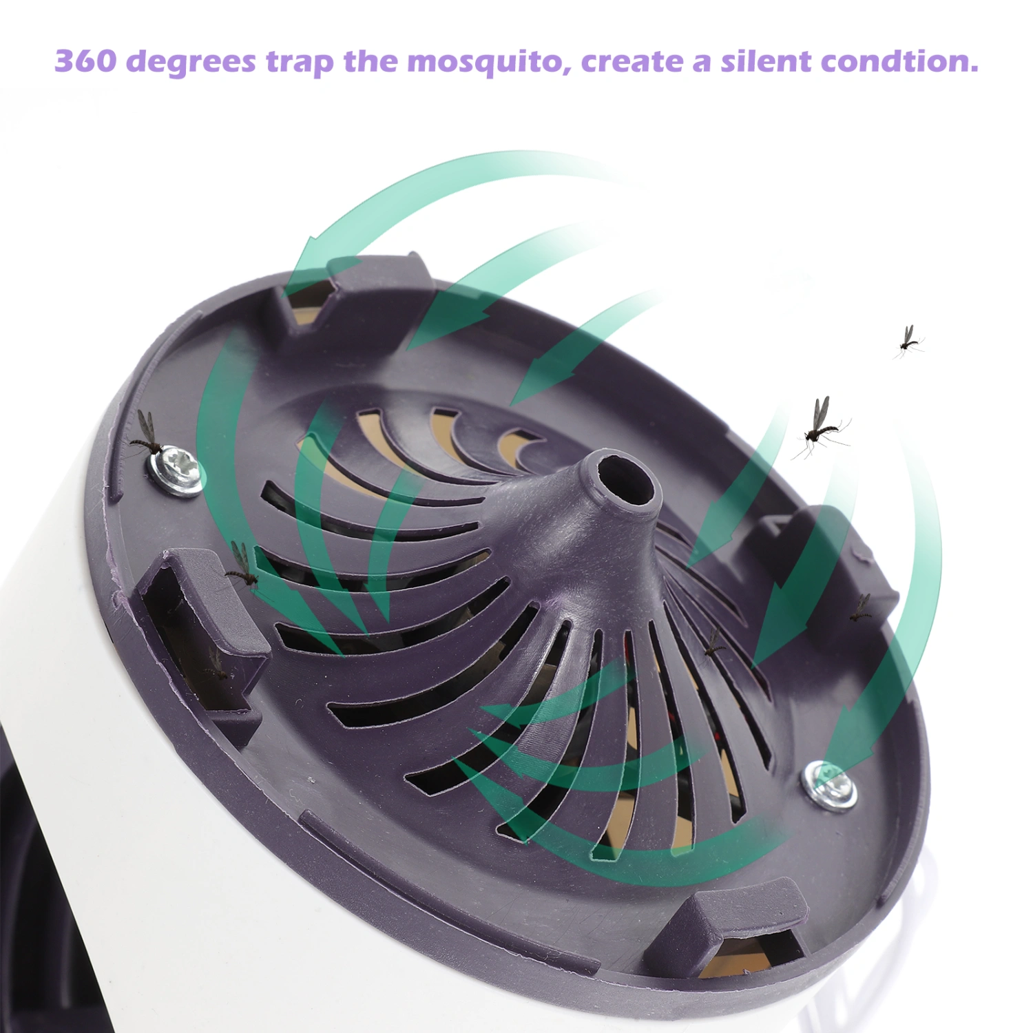 1PC USB Mosquito Eradication Lamp Multi-purpose Mosquito Killer Lamp Household Mosquito Trapping Lamp Stylish Photocatalyst Mosquito Lamp for Home Office Size S White