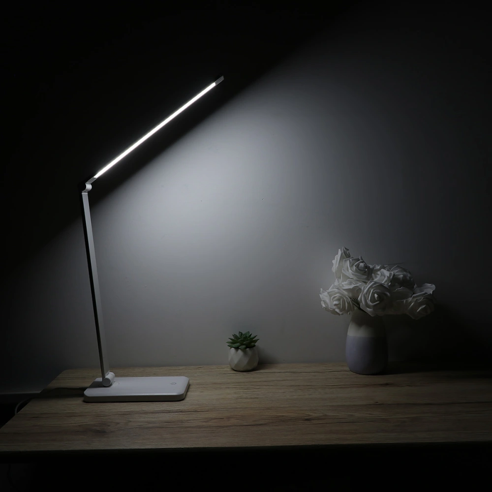 Led Folding Desk lamp 3 Adjustable Modes Reading Learning Eye Protection Desk Lamp for Student (Plug in + USB)